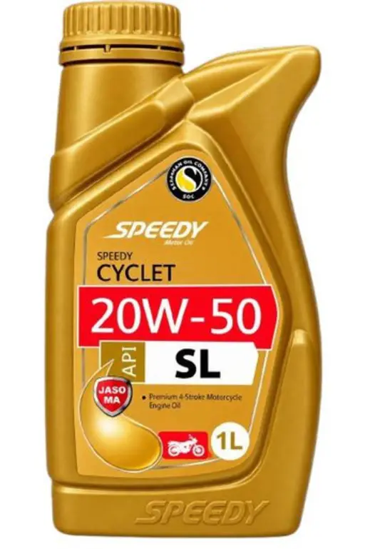 روغن موتور سیکلت اسپیدی 20W50 SL پلاستیکی 1 لیتری کد 10040042